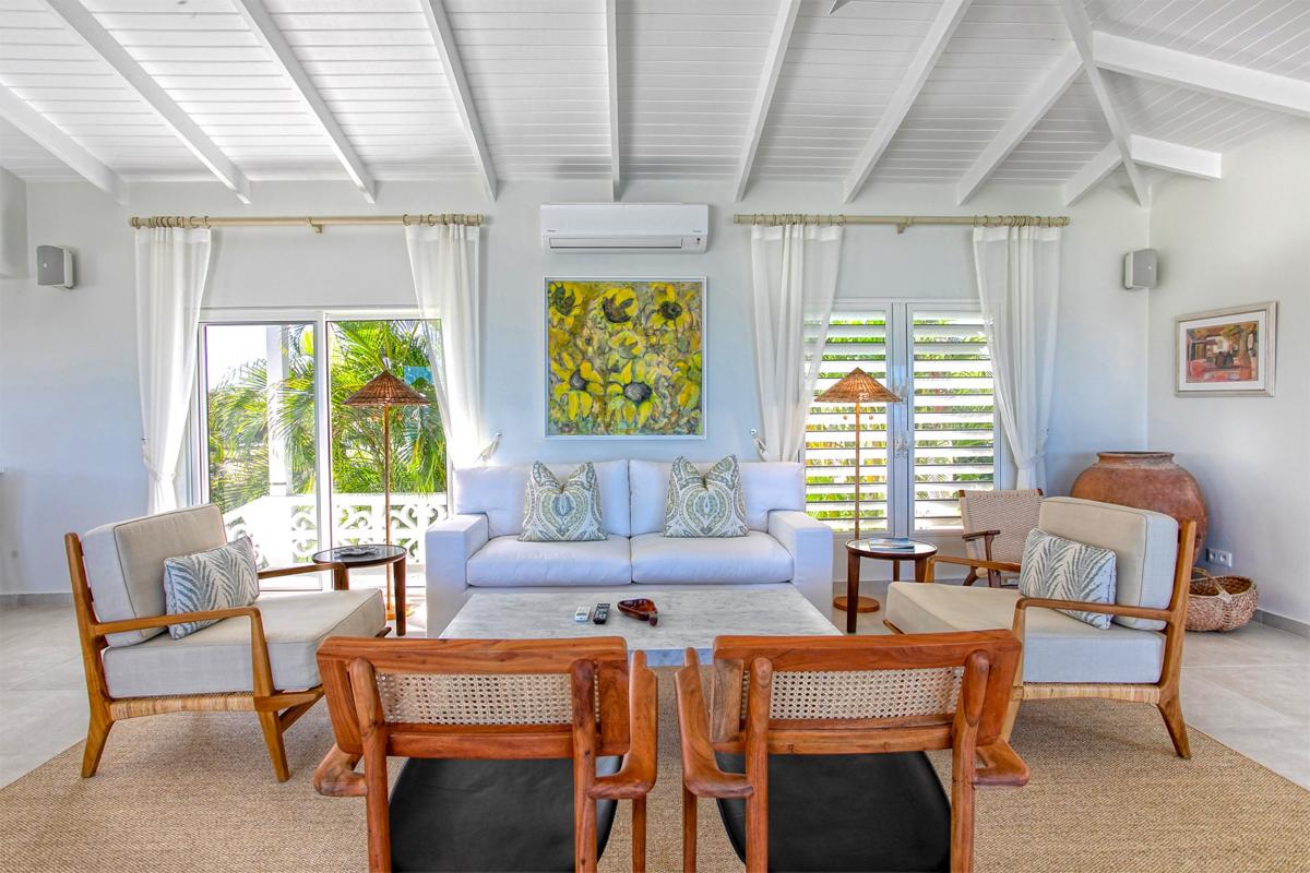 Pool villa St Martin - Luxury living room